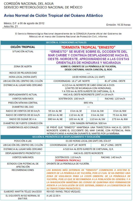 HURACANES EN RIVIERA MAYA 2012 - Foro Riviera Maya y Caribe Mexicano