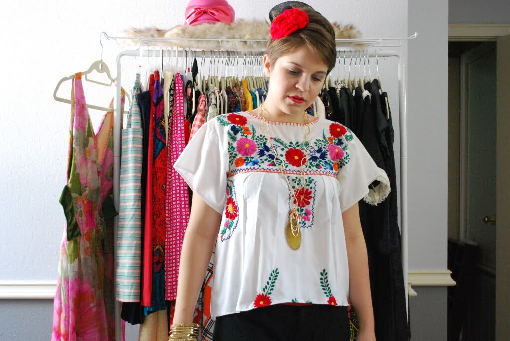 Mexican Embroidered Top