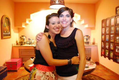 matron of honor and bride