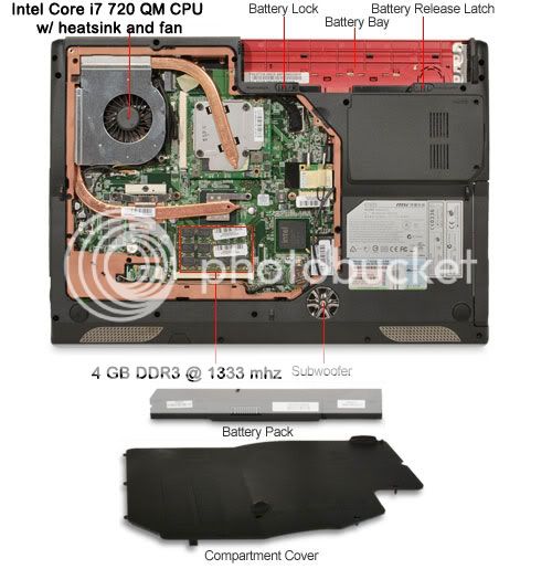   GX740 i7 Gaming laptop ATI RADEON 5870 1 GIG DDR5 816909070279  