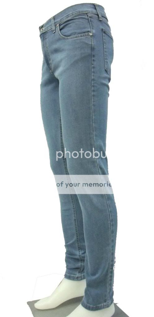 PANTALONE jeans X CAPE CHIARO STRETTO ADERENTE tg. 46