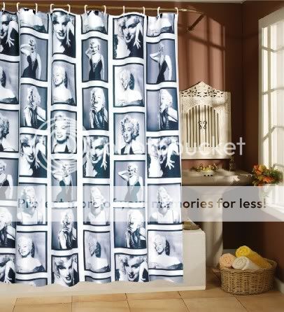 71*71 miss Marilyn Monroe Fabric Shower Curtain YL21  