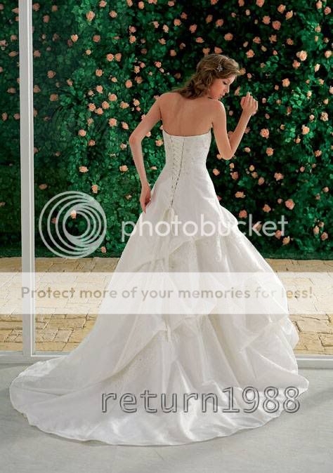 Elegant Wedding Dresses Fashion Bridal Prom Gown Custom  